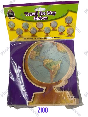 Teacher Created Resources Travel The Map Globes Accents (8641)