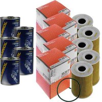 5X Original Mahle / Knecht ÖLfilter OX 254D4 + 5X SCT Motor Flush MotorspüLung