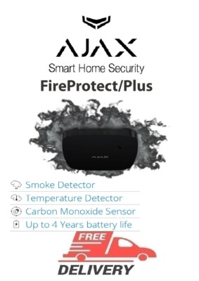 Ajax FireProtect Plus wireless fire detector, intrusion