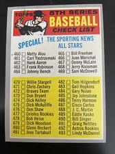 1970 Topps Set # 432 Checklist # 5 NM Yellow Letters