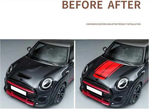Bonnet Rear Racing Stripe Car Sticker Decal For MINI John Cooper Works F56 JCW - Bild 8 von 10