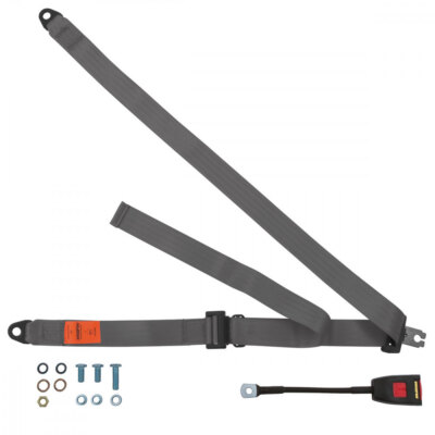 Front Static Seat Belt for Austin Cambridge Mk1 A55 Salon 1954-1958 Grey