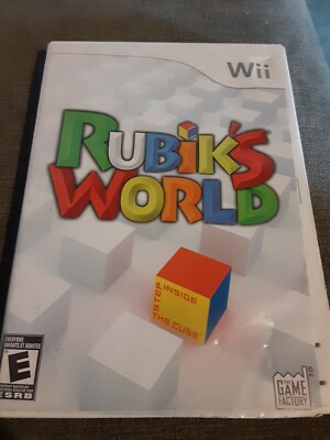 Rubik's World (Nintendo Wii, 2008)-Complete In Box Good Condition