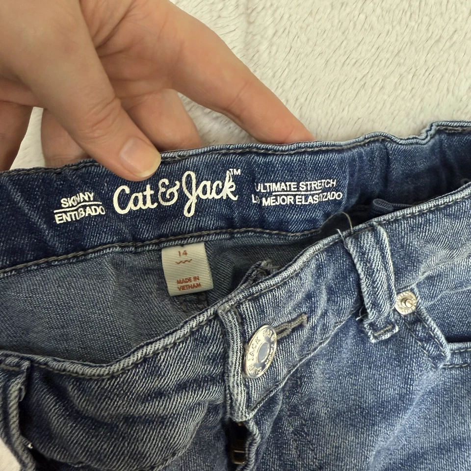 Conjunto Niña, Vaqueros y Franela 3/4 Botones Túnica, Talla 14, 2 Piezas Foto 4 de 4