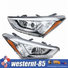 For 2013-2016 Hyundai Santa Fe  Headlights Driver & Passenger Side Halogen