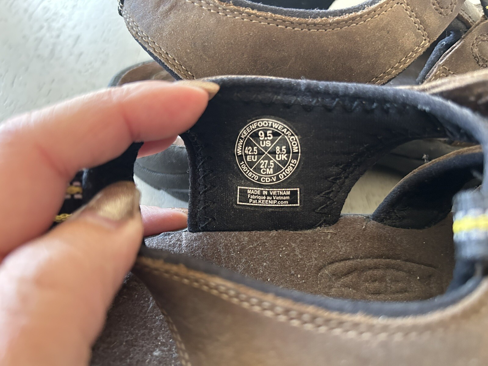 Keen sandalo pelle marrone impermeabile outdoor escursionismo uomo taglia 9 5