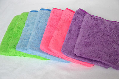 4 Oder 8 Stück Waschlappen Seiftuch Seiflappen Microfaser 24 Cm X 24 Cm