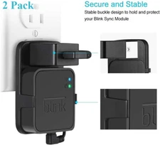 2 Pack Outlet Wall Mount for Blink Sync Module 2, Mount Bracket Holder Outdoor