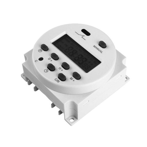 Interruttore Timer Digitale DC 12V 16A LCD Alimentazione Elettronica Relè Tempo Programmabile UK - Foto 3 di 9