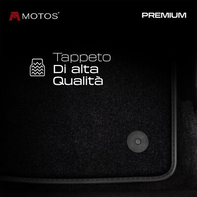 M MOTOS Tappetini In Gomma Per Opel Meriva II B (2010-2017): Set Antiscivolo 4 Pezzi, Bordi Rialzati 3 Cm, Resistenti Da -40°C A +80°C, Neri - 2