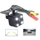 HD Adjustable Backup Camera 12V Night Vision Guideline For car Reverse Rear View