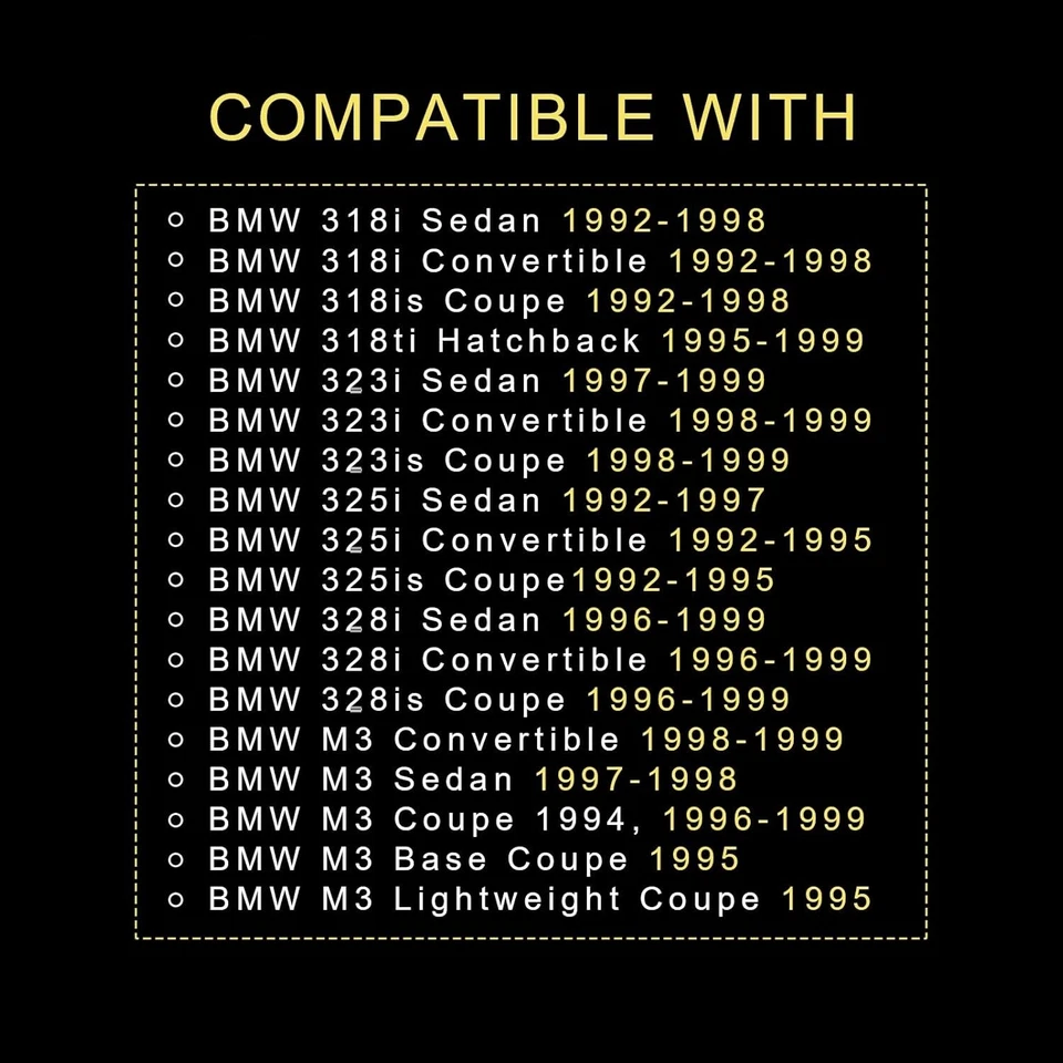 LED Fog Lights For BMW 1992-1999 E36 M3 3-Series Selected Models  1 Pair — 第 2/4 张图片