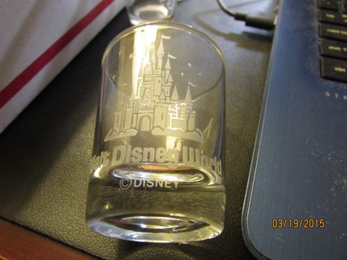 Walt Disney World -Castle -etched- standard Shot Glass Souvenir- new - Picture 2 of 4