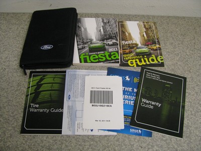 2011 11 FORD FIESTA OWNER'S MANUAL SET BOOK FAST FREE SHIPPING OM105 | eBay