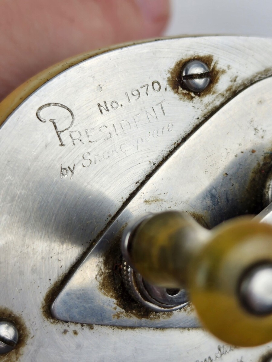 Vintage Shakespeare President 1970 Model FK Bait Casting Reel RH w