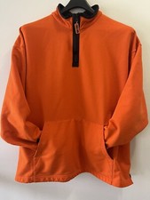 Ebtek by Eddie Bauer - 1/4 Zip Pullover Orange / Black Trim - Men's X-Large