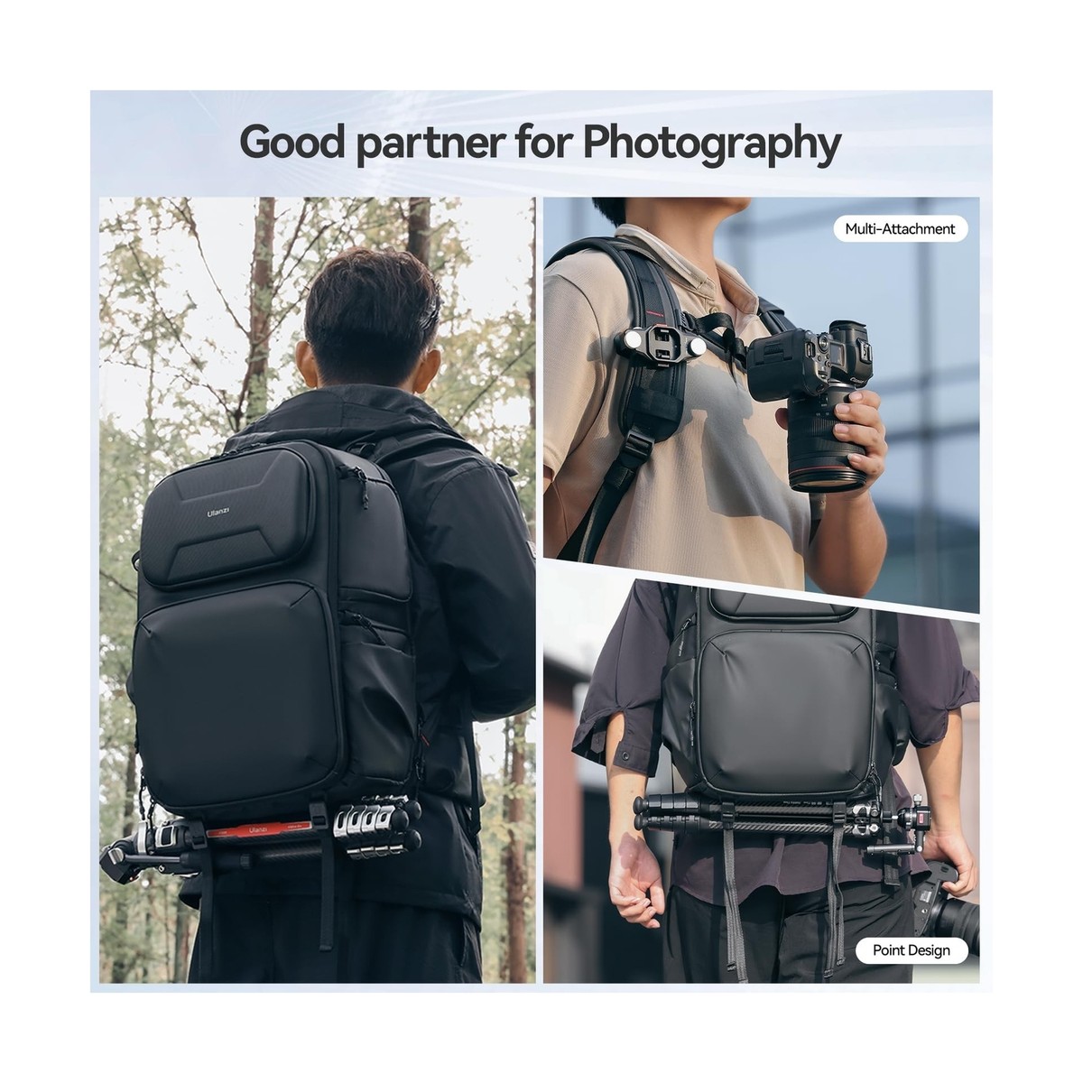 ULANZI BP10 Hardshell Camera Backpack 35L for DSLR Professional