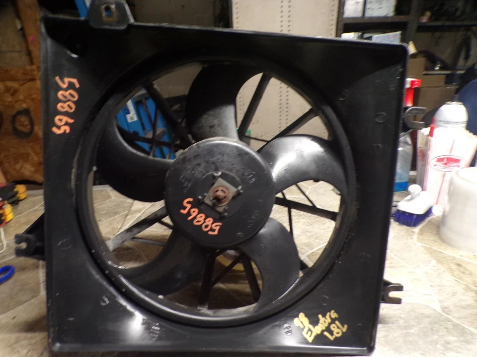 1996-2000 HYUNDAI ELANTRA 97-01 TIBURON VENTILADOR DE REFRIGERAÇÃO ELETRÔNICO MOTOR CONDENSADOR - Imagem 2 de 4