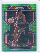 2022 Panini Prizm WNBA KRISTINE ANIGWE #196 GREEN PULSAR PRIZM #16/25 MERCURY