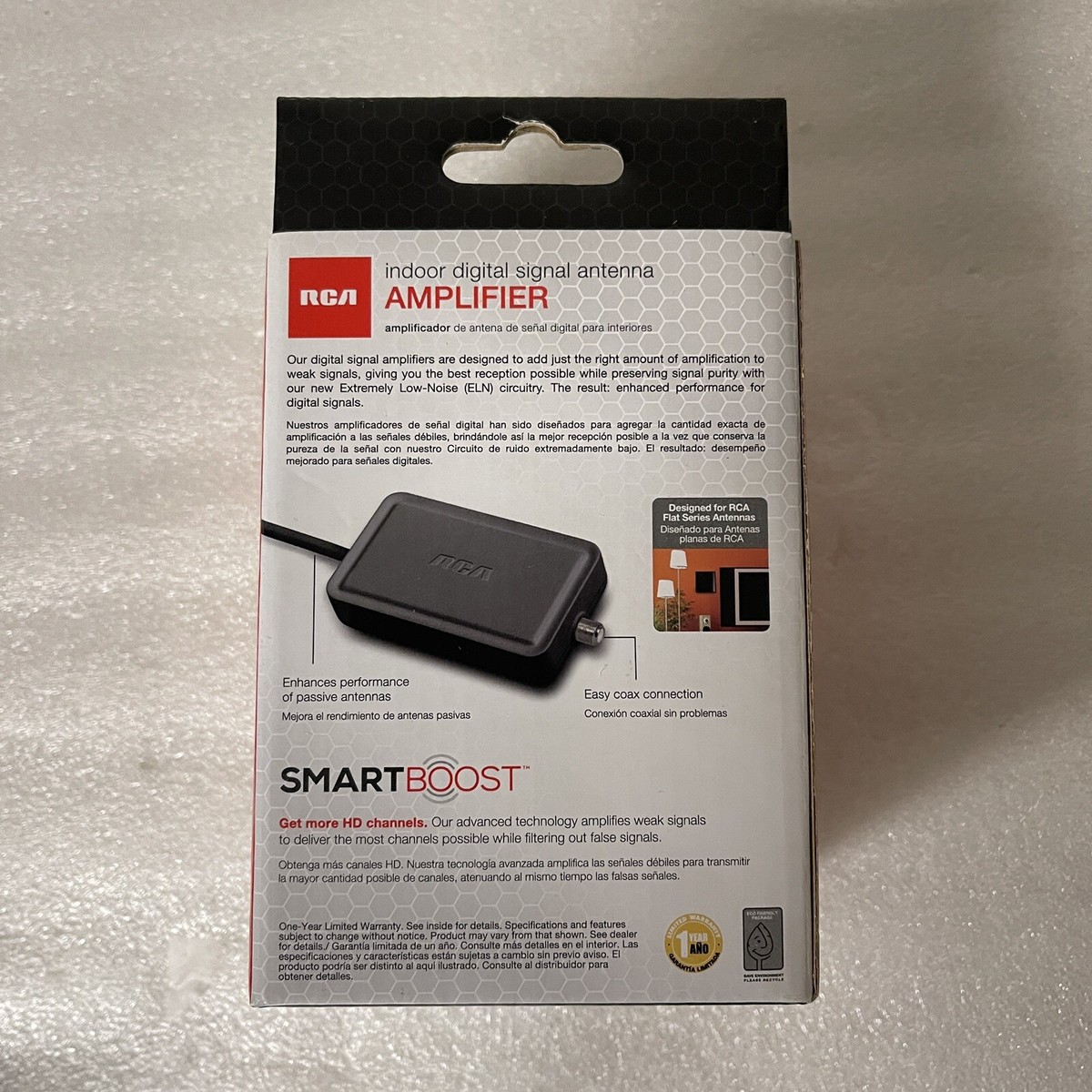 RCA Indoor Digital Signal Antenna Amplifier Smart Booter Z19