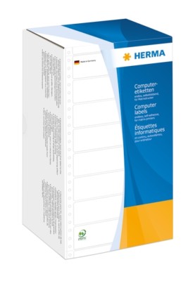 HERMA 8292 Computeretiketten 147,32x99,2 mm 1-bahnig weiß perforiert Papier matt