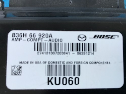 01/04-11/09 MAZDA 3 SP23 BOSE AUDIO AMPLIFIER, B36H 66 920A- KU060. - Picture 4 of 4
