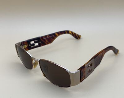 Fendi Sunglasses SL7130 Tortoise Copper Engraved Logo Frame