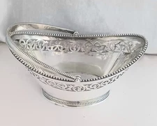 Dominick & Haff Sterling Pierced Beaded Sugar? Basket
