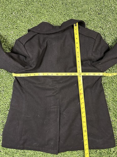 DSCP Quarterdeck Collection Pea Coat Blazer Womens 14S Black Wool - Picture 5 of 5