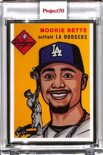 2021 TOPPS PROJECT 70 #639 MOOKIE BETTS BY JAMIESON P70 AP SILVER FRAME 42/51