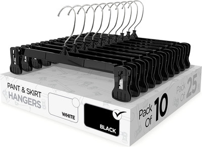 Sharpty Pant & Skirt Hangers - Closet Hangers for Shorts, Shirts, Jeans, Dresses