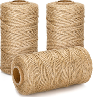 300M Braun Juteschnur, 1.5MM Jute Schnur FüR Garten, 3-Lagig Bastelschnur FüR Ba