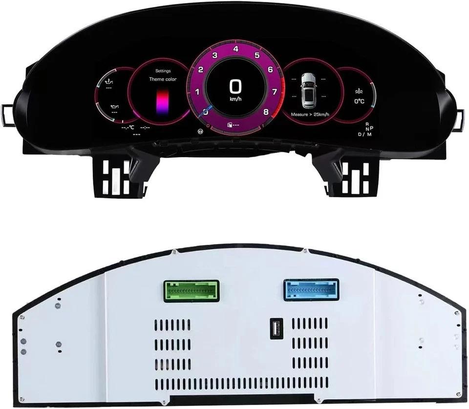 Cuadro de instrumentos velocímetro digital LCD para automóvil Porsche Cayenne 2002-2009 Foto 4 de 4