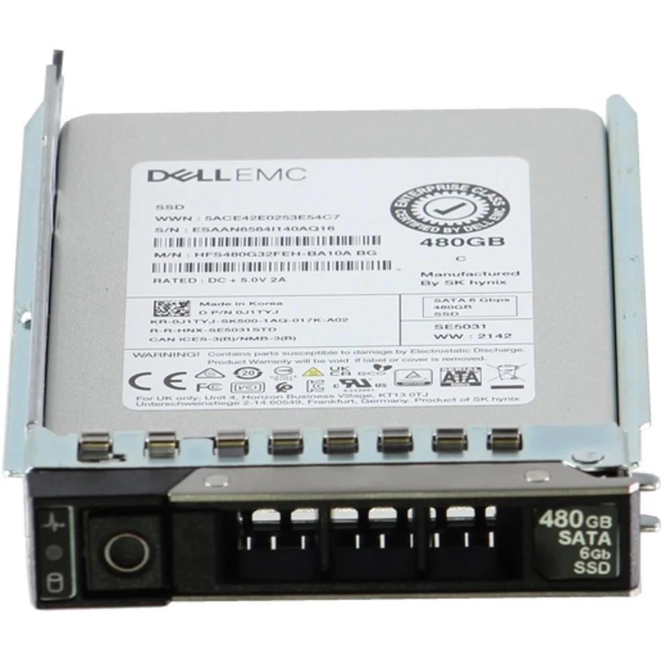 Dell 480GB 6Gbps SATA MU TLC 7mm 2.5 SSD SE5031 (J1TYJ) - Image 2 of 4