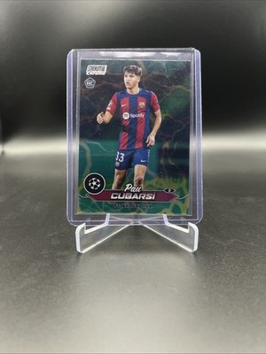 topps stadium club chrome Pau Cubarsi Rookie /125 Electric Charge Fc Barcelona 