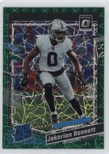 2023 Donruss Optic Rated Rookie Green Velocity Prizm Jakorian Bennett #259 1i2s