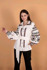 Woman Vyshyvanka Ukrainian embroidery embroidered blouse Linnen Hand Made