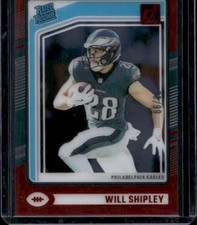 2024 Clearly Donruss #87 Will Shipley Clearly Rated Rookie Red #/99