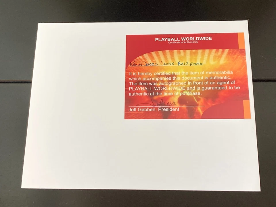 Kevin Jones NFL LIONS - Auténtico Virginia Tech AUTÉNTICO - CON CERTIFICADO DE AUTENTICIDAD - ENVÍO GRATUITO Foto 2 de 2