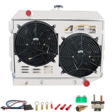 For Dodge Challenger Plymouth 1970-1974 3 Row Aluminum Radiator Shroud Fan For Dodge Challenger Plymouth 1970-1974 3 Row Aluminum Radiator Shroud Fan