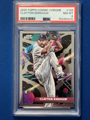 2025 Topps Cosmic Chrome - Clayton Kershaw #128 PSA 8
