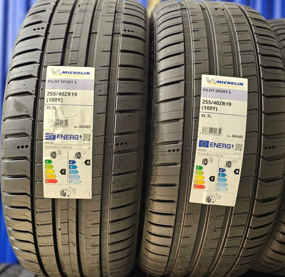 0915-09 orさん 2X MICHELIN PILOT SPORT 5 255/40 ZR19 XL 100Y 255 40 19 UHP TYRES