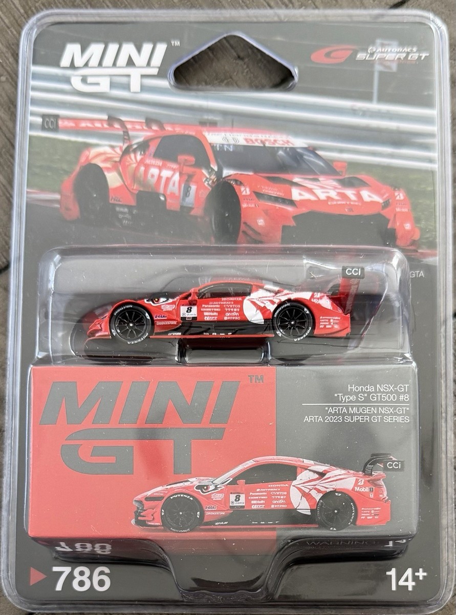 Mini GT #786 Honda Arta MUGEN NSX-GT Type S GT500 #8 Arta 2023