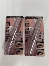 Maybelline NY Sky High Lash Mascara - Blackest Black (800) - Lot Of 2 B76-00