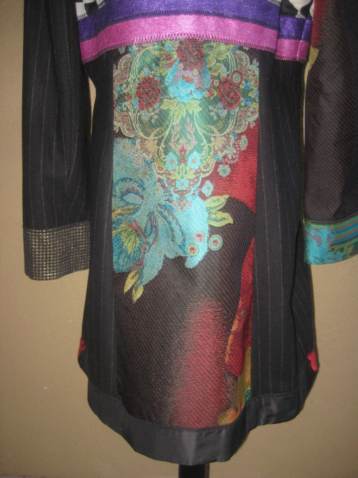 Desiguel womens patchwork applique multicolor fro… - image 15