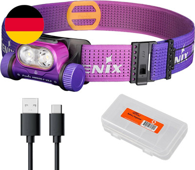 FENIX HM65R-T V2.0 Lauf-Stirnlampe, 1600 Lumen Weißes Licht Und Warmweiße Dual-S