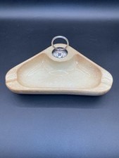 Mid Century Roseville Pottery Ashtray The Hyde Park Tobacco No. 1940 Made In USA