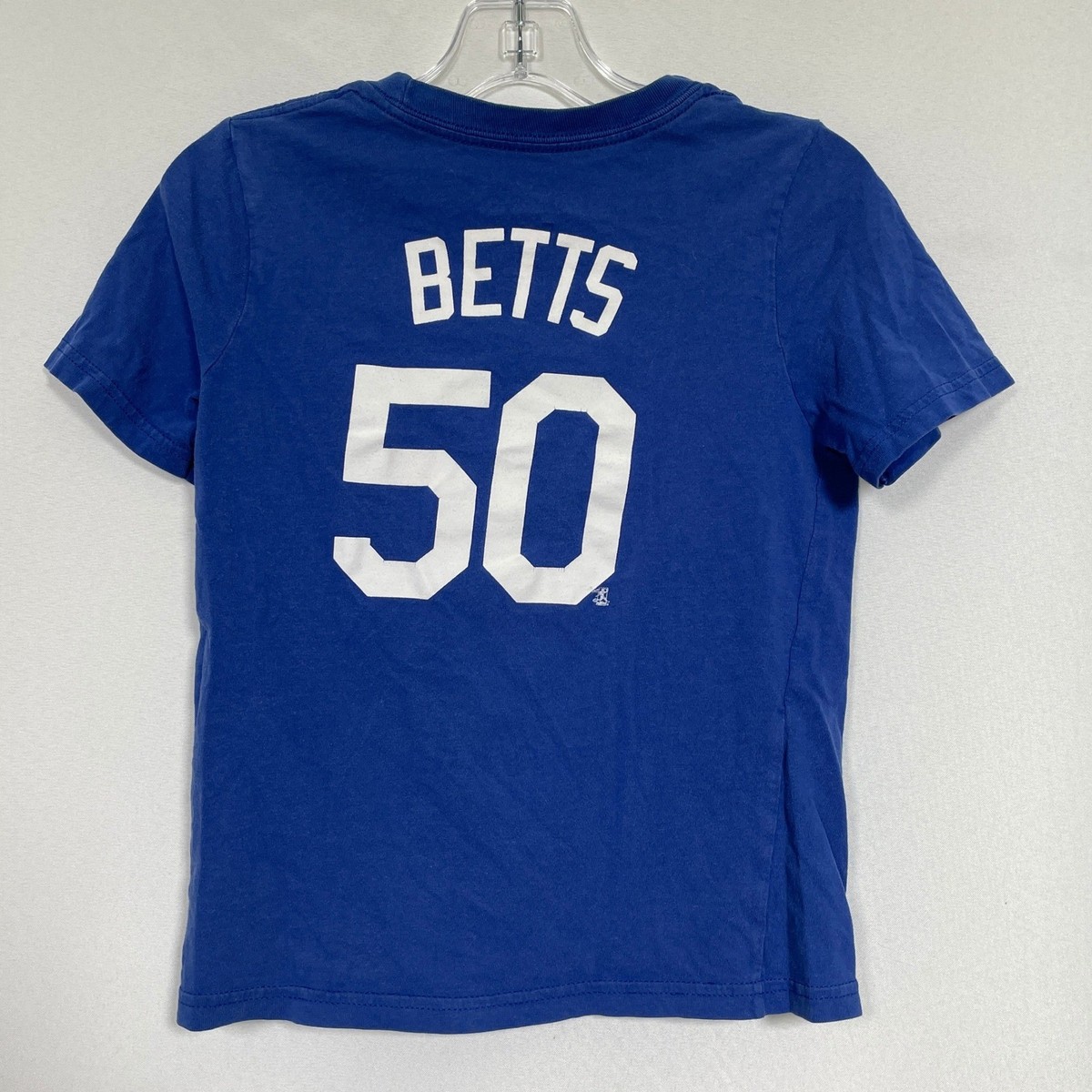 応援グッズ Nike Los Angeles Dodgers Betts 50 XXL Mookie Betts #50 Los Angeles Dodgers MLB Nike Blue Jersey T-Shirt