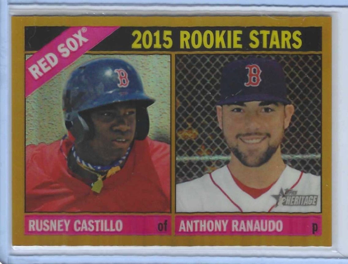 2015 Topps Heritage THC356  Castillo/Ranaudo Rookie Gold Refractor 3/5 Red Sox