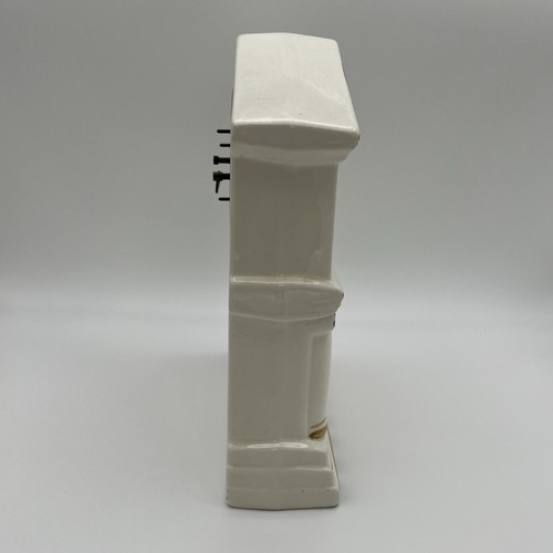 Antique Porcelain Mantel Clock Gesellschaft Germany Estate Sale -Works - Picture 10 of 14